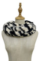 Zebra Print Faux Fur Twist Snood