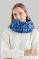 Zebra Print Faux Fur Twist Snood