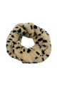 Dalmation Print Faux Fur Twist Snood