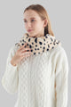 Dalmation Print Faux Fur Twist Snood