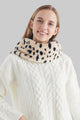 Dalmation Print Faux Fur Twist Snood