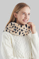 Dalmation Print Faux Fur Twist Snood