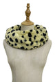 Dalmation Print Faux Fur Twist Snood