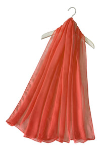 Slim Plain Chiffon Scarf