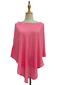 Plain Curved Chiffon Poncho/Cover Up