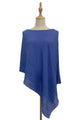 Plain Pleated Chiffon Poncho/Cover Up