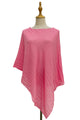 Plain Pleated Chiffon Poncho/Cover Up