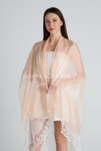 Plain Shiny Occasion Shawl/Scarf