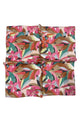 Colourful Painted Floral Print Square Scarf