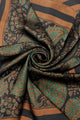 Ornate Paisley Print Square Scarf