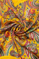 Swirl Paisley Print Small Square Scarf