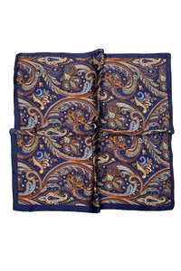 Swirl Paisley Print Small Square Scarf