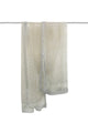 Rose Print & Pearl Embellished Sheer Scarf/ Shawl