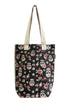 Cute Skull & Rose Print Cotton Tote Bag