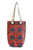 Vibrant Poppy Floral Print Cotton Tote Bag (Pack Of 3)