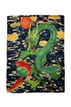 Japanese Dragon Print Silk Scarf