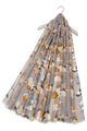 Cuddly Cat/Kitten Print Frayed Scarf