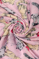 Cat Sketch Print Frayed Scarf