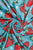 Strawberry Fruit Print Frayed Scarf
