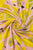 Lemon Fruit Print Frayed Scarf