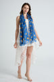 Equestrian Horse Print Frayed Scarf