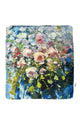 Rose Floral Print Silk Cover Up