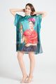 Frida Kahlo Butterfly Silk Cover Up