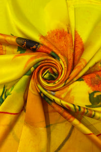 Van Gogh Sunflowers Silk Cover Up
