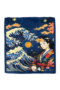 Japanese Great Wave & Lady Silk Cover Up