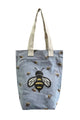 Bumble Bee Print Cotton Tote Bag (Pack Of 3)