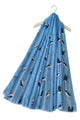 Puffin Bird Print Frayed Scarf