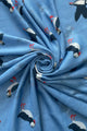 Puffin Bird Print Frayed Scarf