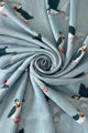 Puffin Bird Print Frayed Scarf