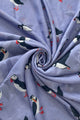 Puffin Bird Print Frayed Scarf