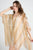 Stripe Metallic Tassel Kimono/ Cover Up