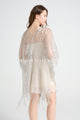 Summer Metallic Mesh Tassel Cover Up