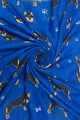 Husky Dog Print Frayed Scarf