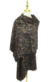 Woodland Animals Print Wool Scarf