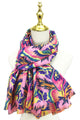 Bright Floral Print Wool Scarf