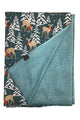 Reindeer & Christmas Tree Print Wool Scarf