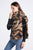 Leopard Print Diagonal Edge Wool Scarf