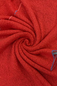 Plain Contrast Stitch Wool Diagonal Edge Scarf