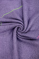 Plain Contrast Stitch Wool Diagonal Edge Scarf