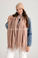Cosy Plain Tassel Scarf & Hat Set