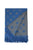 Floral Reversible Metallic Thread Tassel Scarf