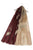 Ombre Ink Floral Print Frayed Scarf