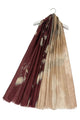 Ombre Ink Floral Print Frayed Scarf
