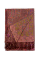 Woven Paisley Print Pashmina Tassel Scarf