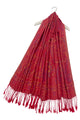 Woven Paisley Floral Pashmina Tassel Scarf