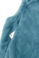 Plain Faux Fur Hooded Gilet Jacket
